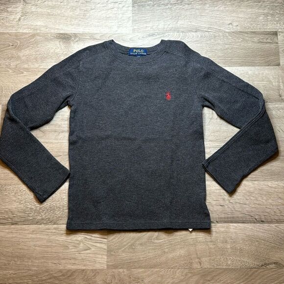 Ralph Lauren Other - Polo Ralph Lauren Gray Ling sleeve waffle shirt. Size 8. Soft, nice.